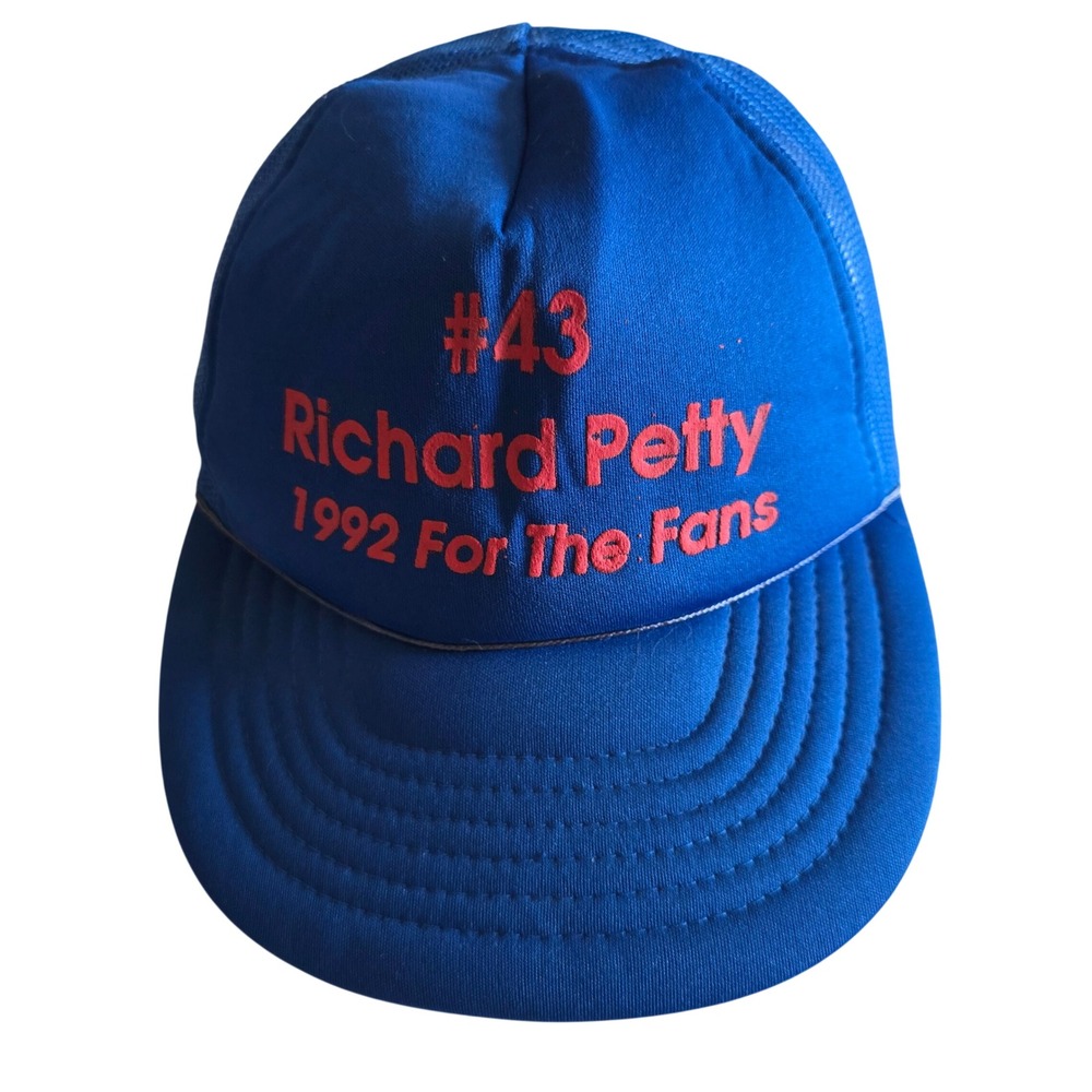 Vintage 1992 Richard Petty #43 Fan Appreciation Tour Trucker Hat Snapback Cap